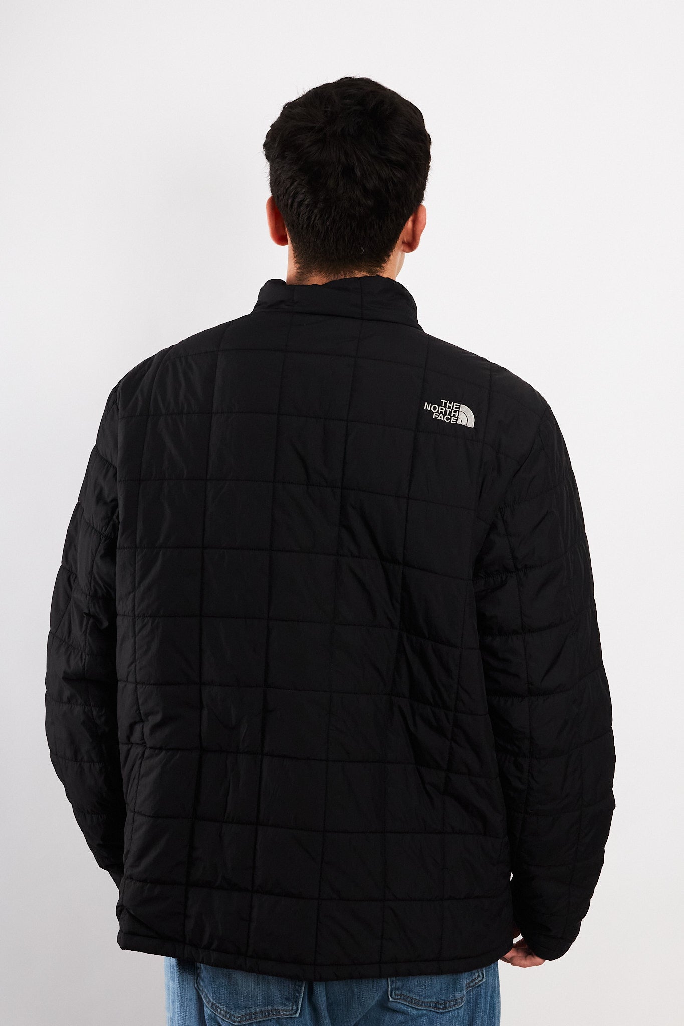 2000 Vintage North Face Graphite Puffer Jacket (L/XL)