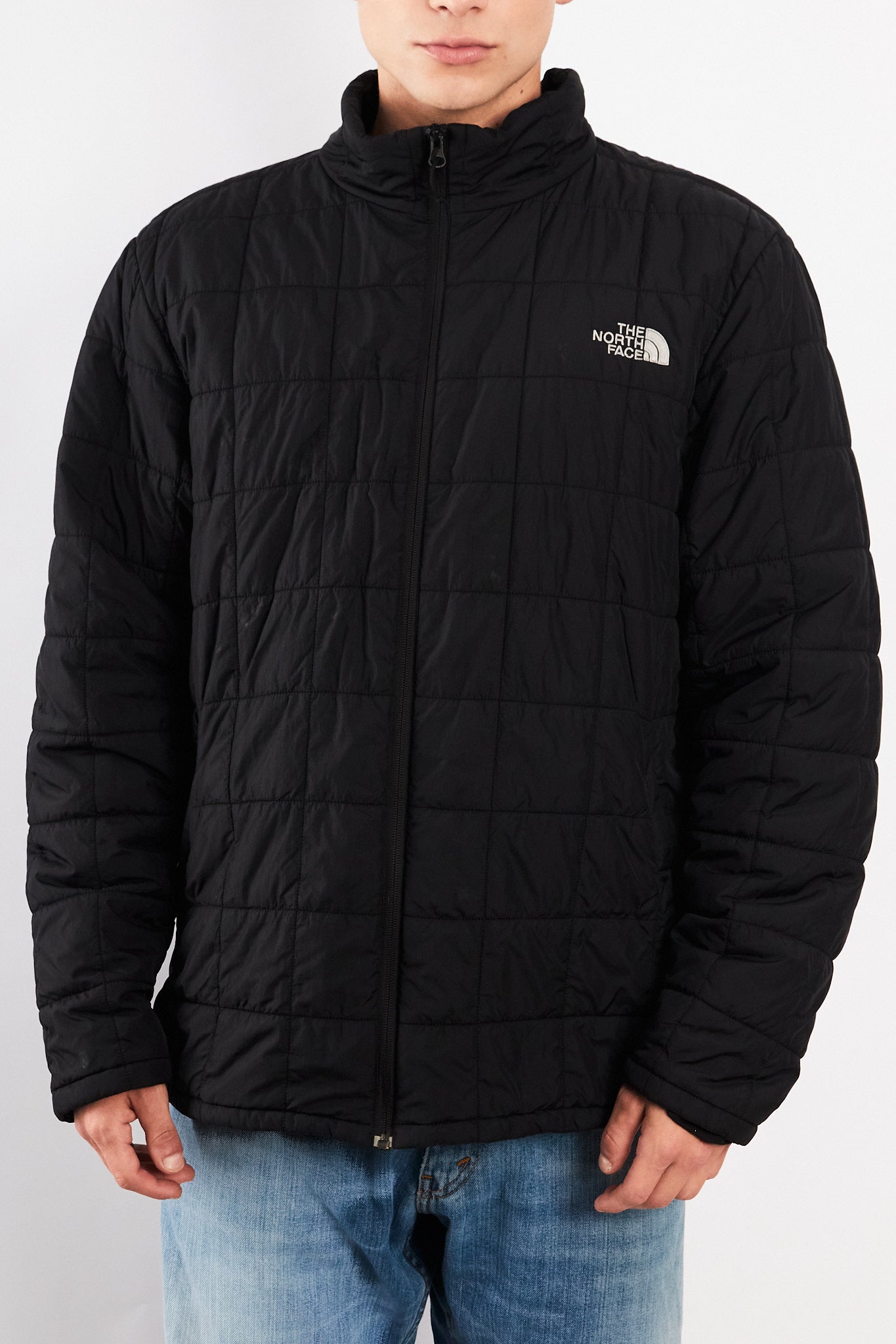 2000 Vintage North Face Graphite Puffer Jacket (L/XL)
