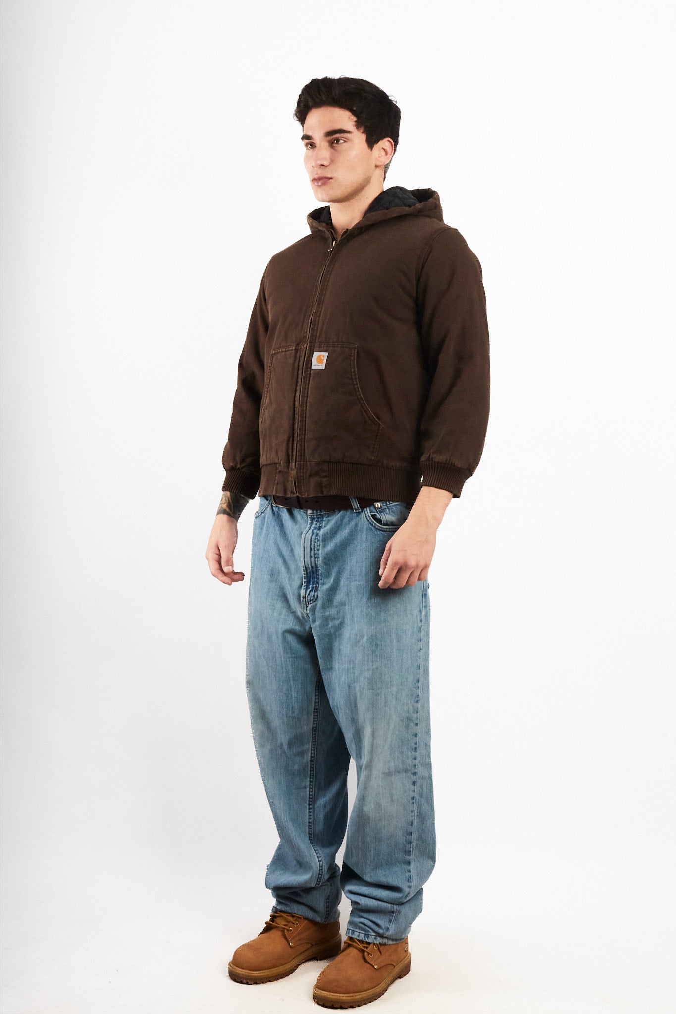 2000 Vintage Carhartt Chocolate Active Jacket (S)