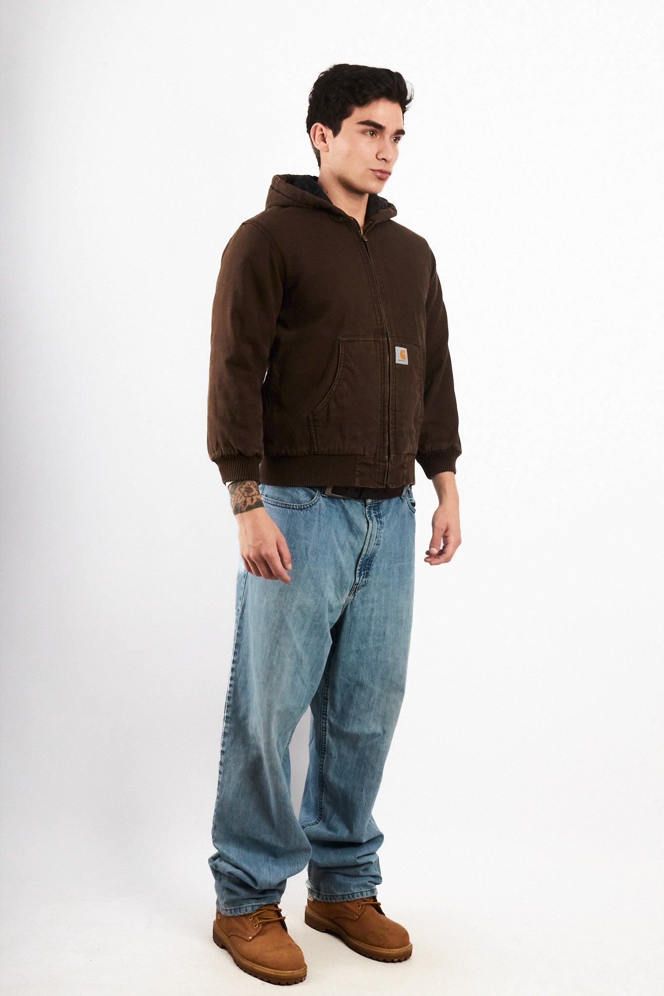 2000 Vintage Carhartt Chocolate Active Jacket (S)