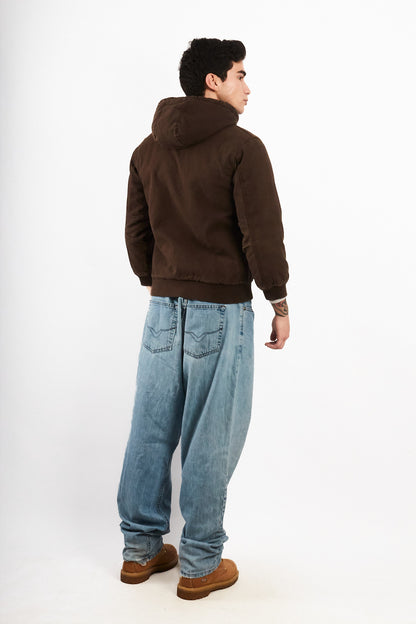 2000 Vintage Carhartt Chocolate Active Jacket (S)
