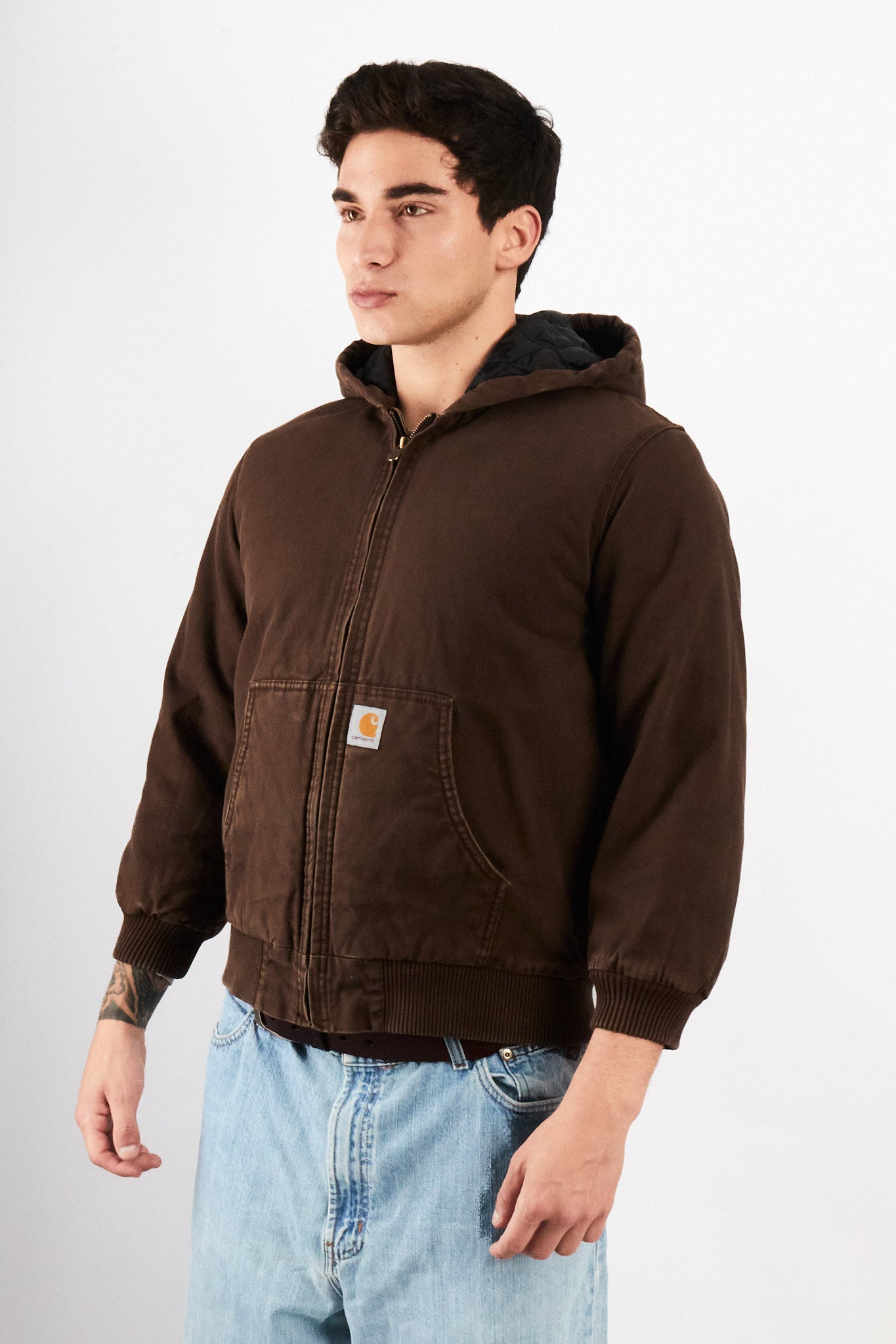 2000 Vintage Carhartt Chocolate Active Jacket (S)