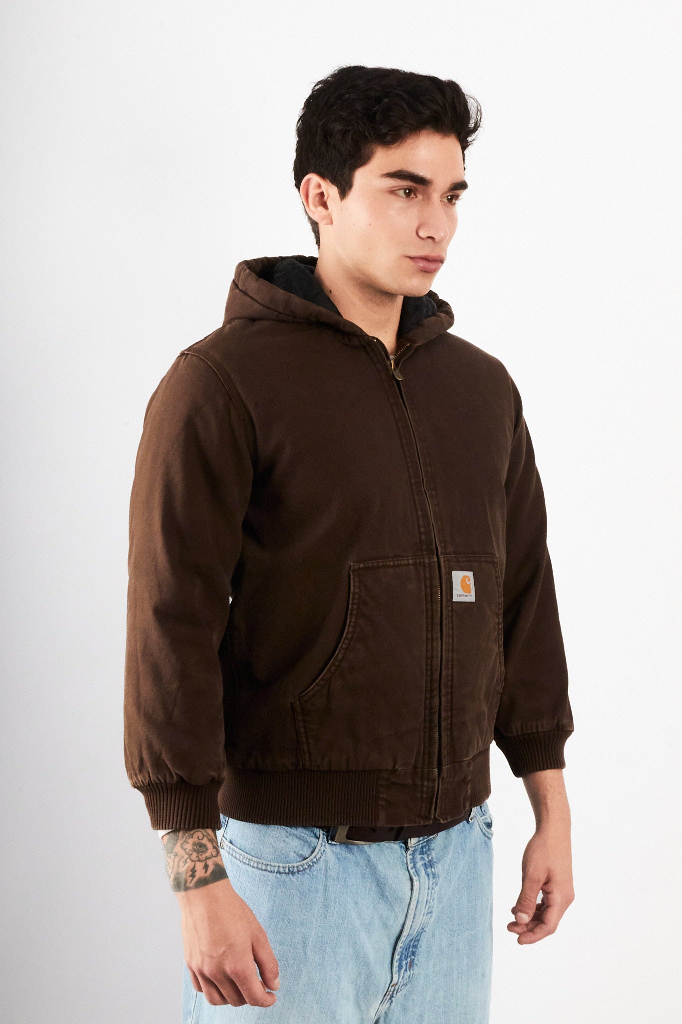 2000 Vintage Carhartt Chocolate Active Jacket (S)