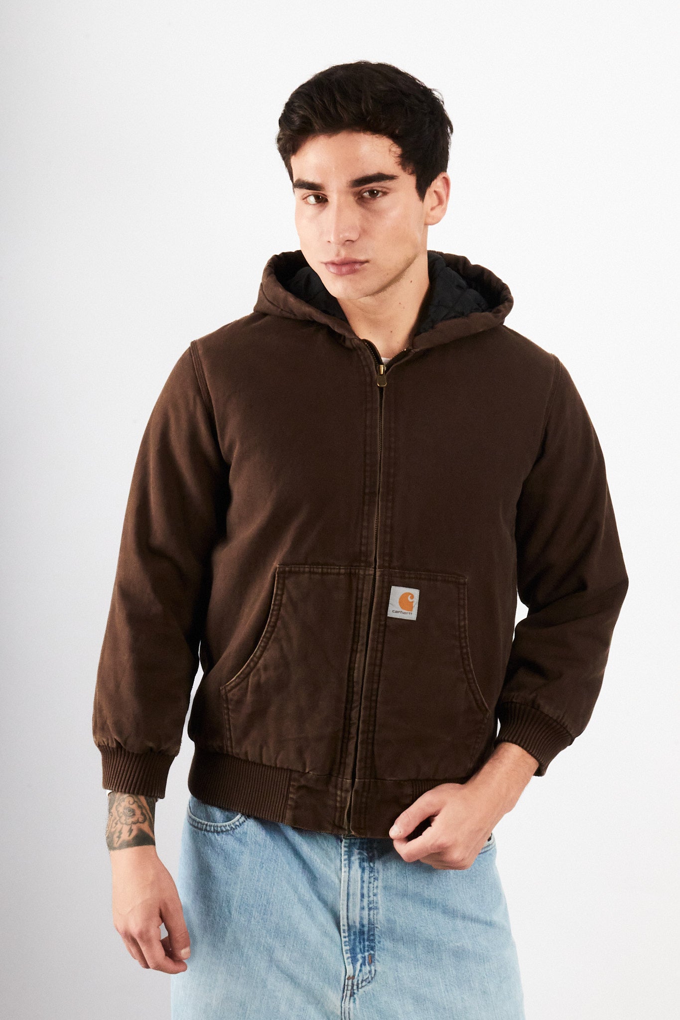 2000 Vintage Carhartt Chocolate Active Jacket (S)