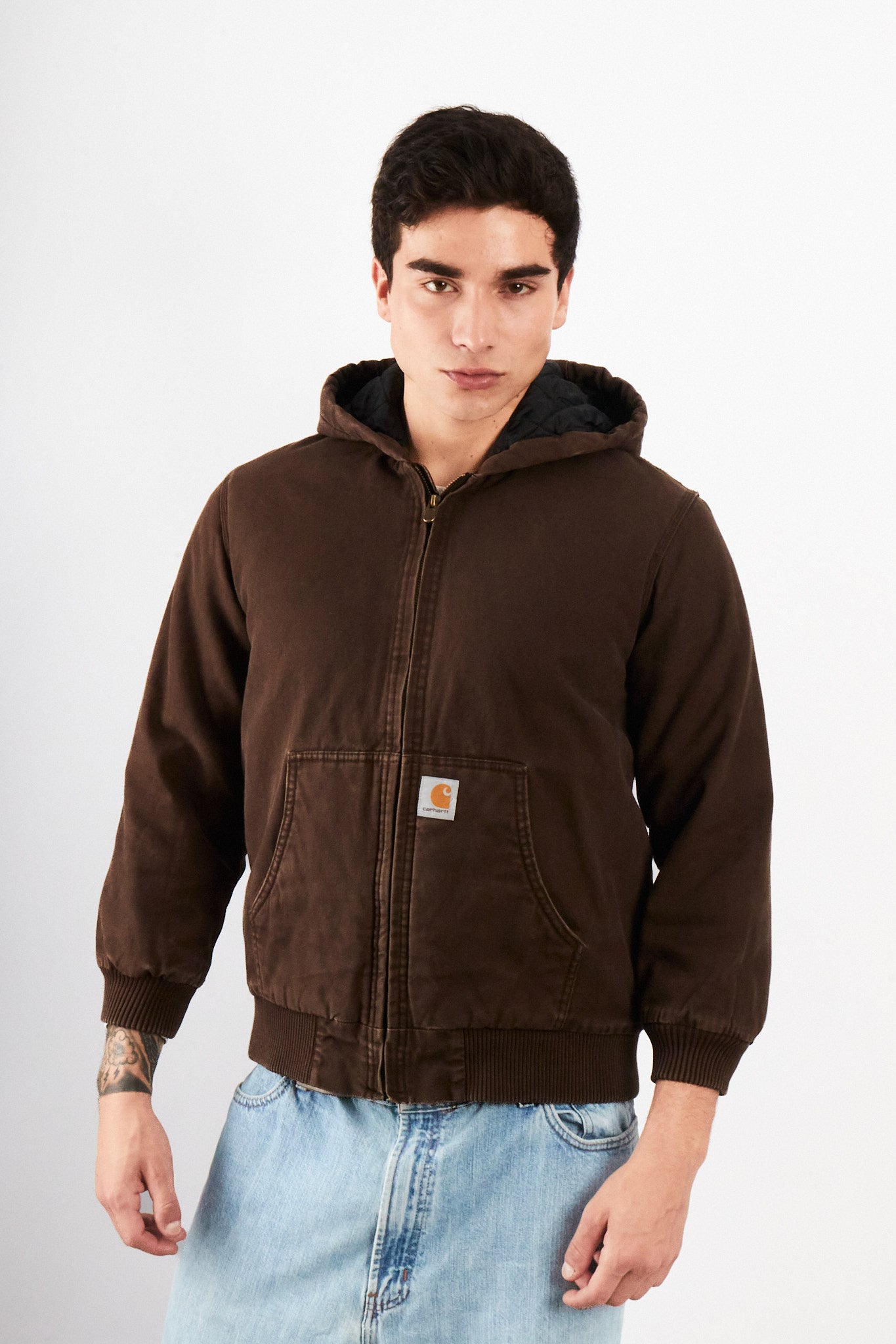 2000 Vintage Carhartt Chocolate Active Jacket (S)