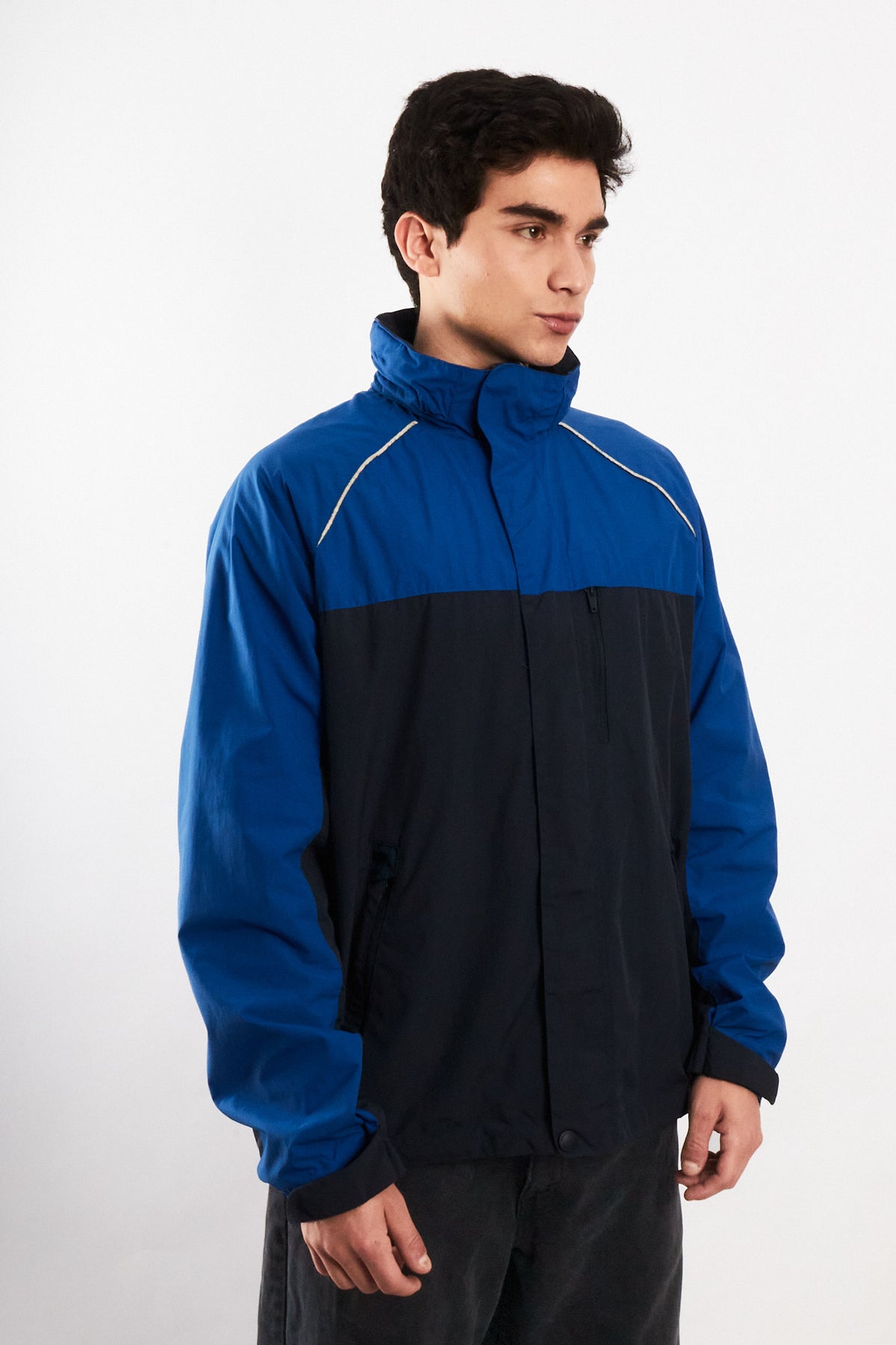 2000 Vintage Nautica Big Logo Reversible Impermeable Jacket (M/L)