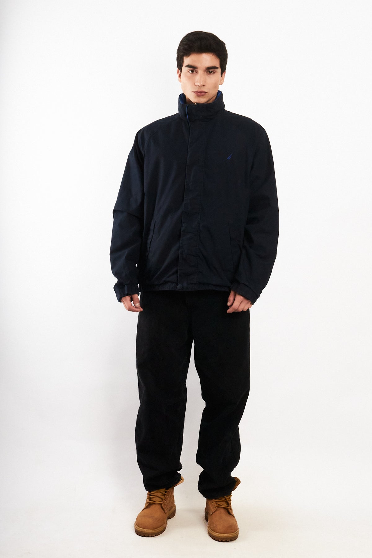 2000 Vintage Nautica Big Logo Reversible Impermeable Jacket (M/L)