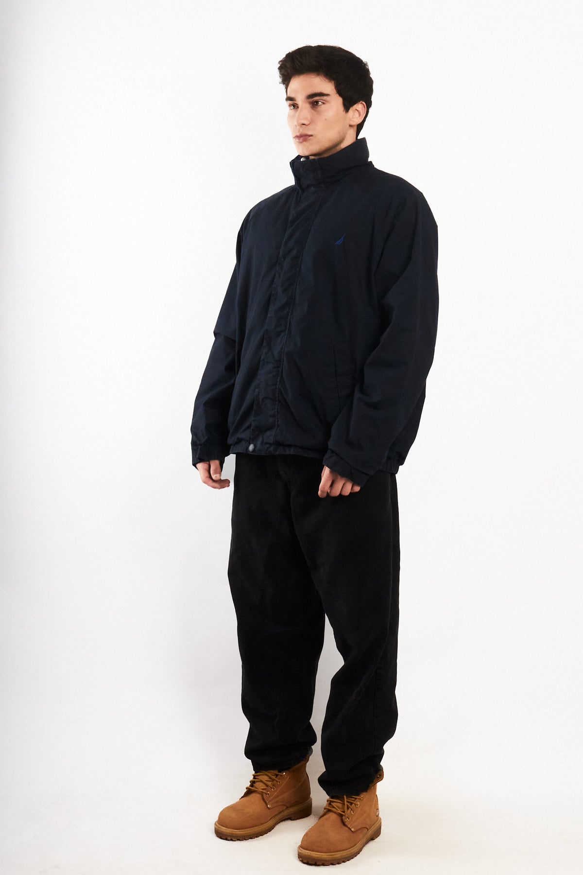 2000 Vintage Nautica Big Logo Reversible Impermeable Jacket (M/L)