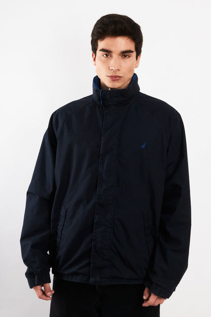 2000 Vintage Nautica Big Logo Reversible Impermeable Jacket (M/L)