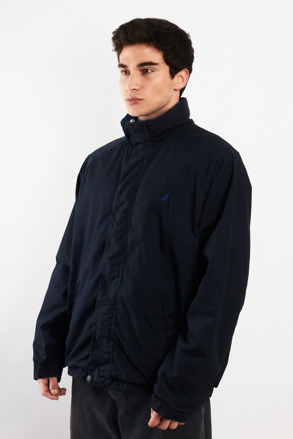 2000 Vintage Nautica Big Logo Reversible Impermeable Jacket (M/L)