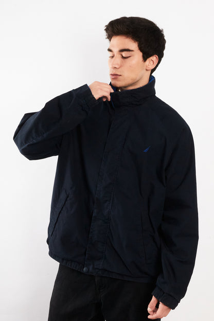 2000 Vintage Nautica Big Logo Reversible Impermeable Jacket (M/L)