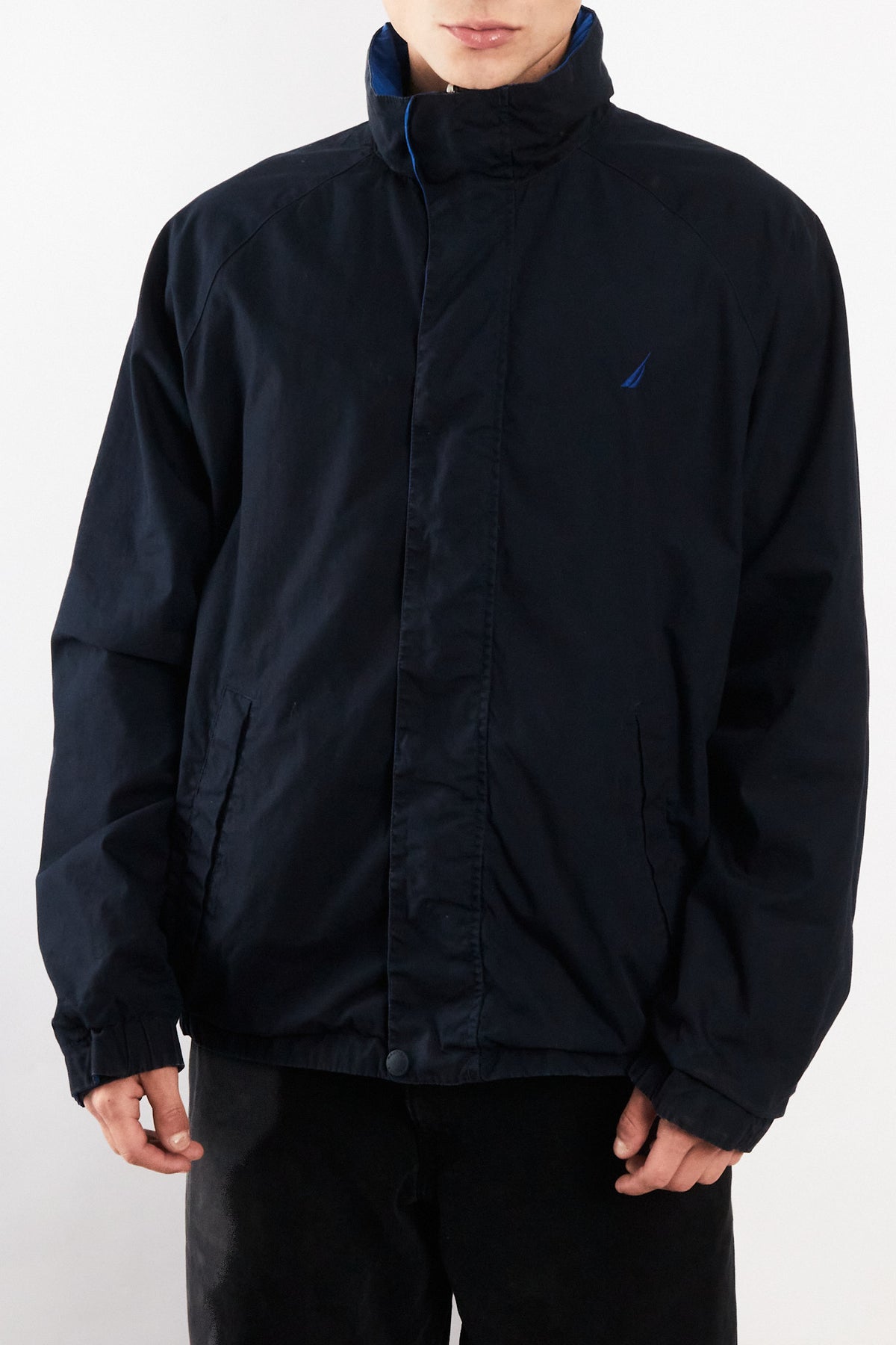 2000 Vintage Nautica Big Logo Reversible Impermeable Jacket (M/L)