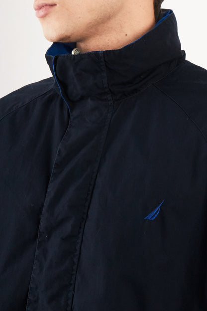 2000 Vintage Nautica Big Logo Reversible Impermeable Jacket (M/L)