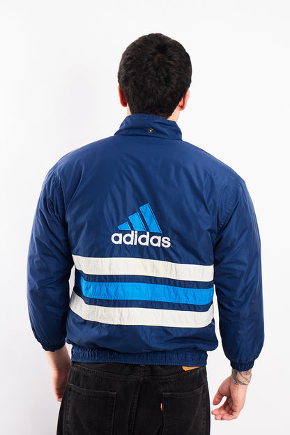 1990 Adidas Vintage Big Logo Puffer Jacket (S)