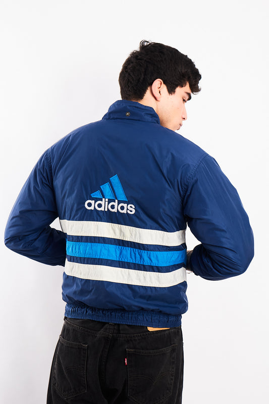 1990 Adidas Vintage Big Logo Puffer Jacket (S)