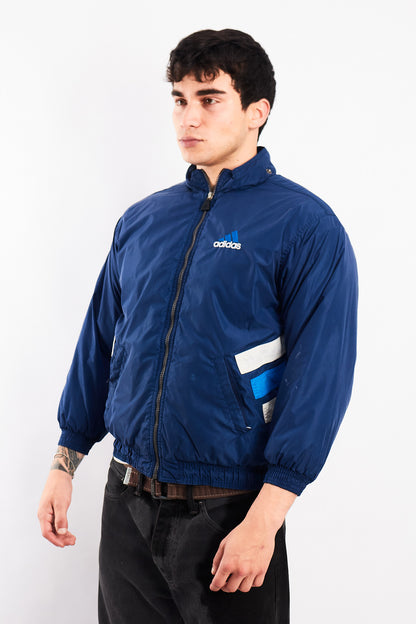 1990 Adidas Vintage Big Logo Puffer Jacket (S)