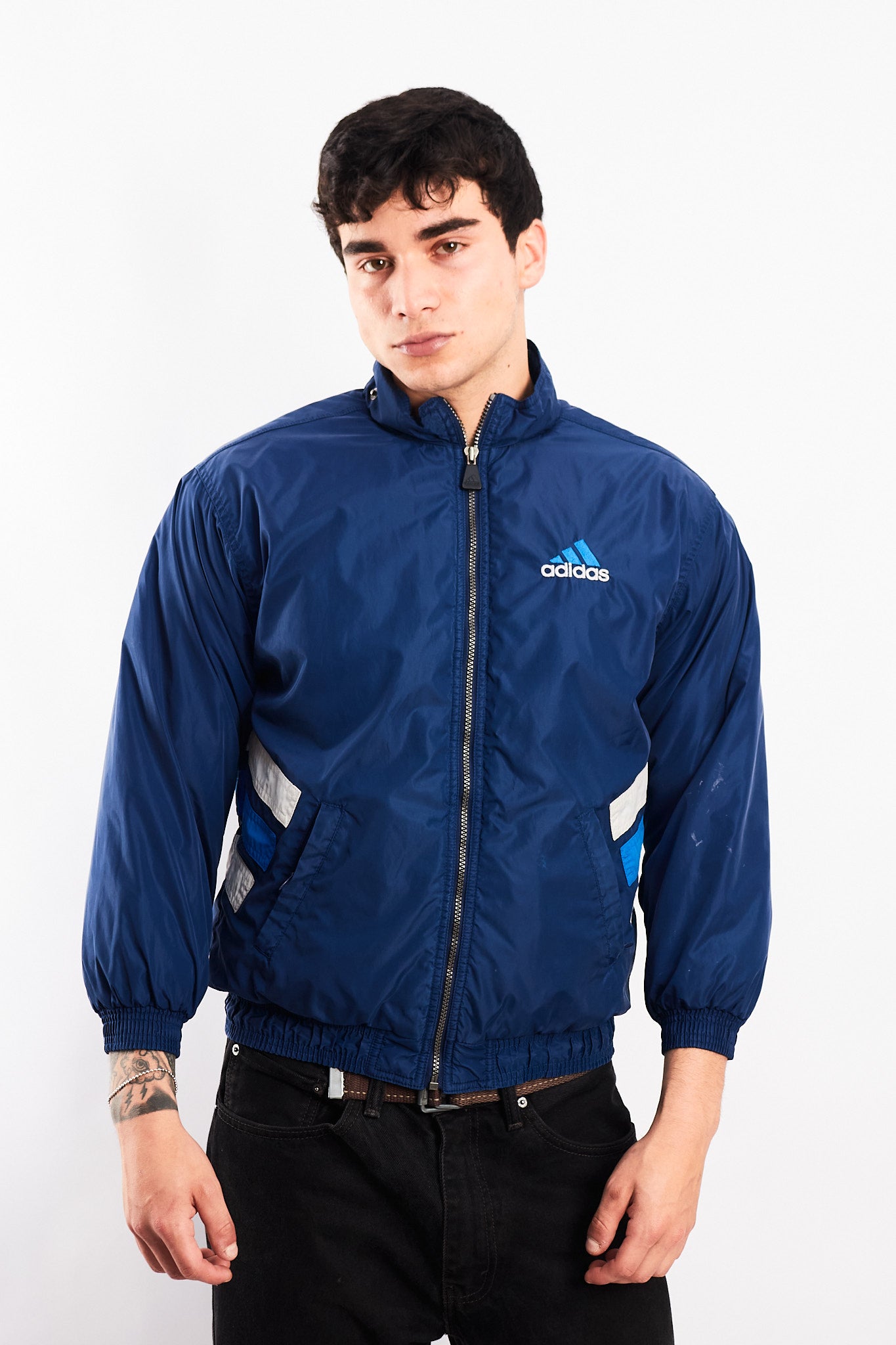 1990 Adidas Vintage Big Logo Puffer Jacket (S)