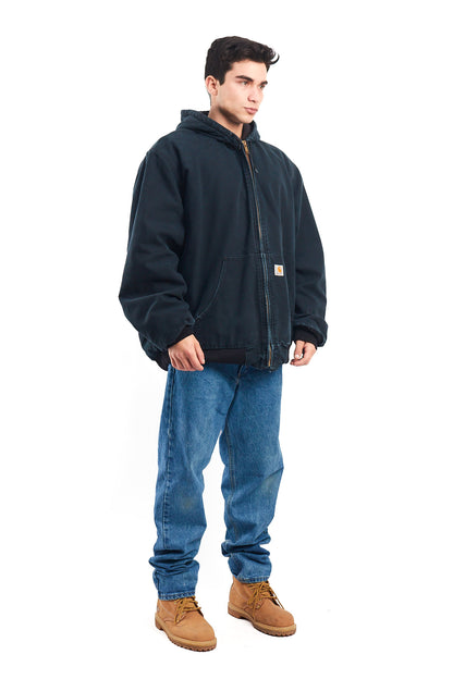 Vintage Carhartt J140 Faded Black Duck Active Jacket (XL/XXL)