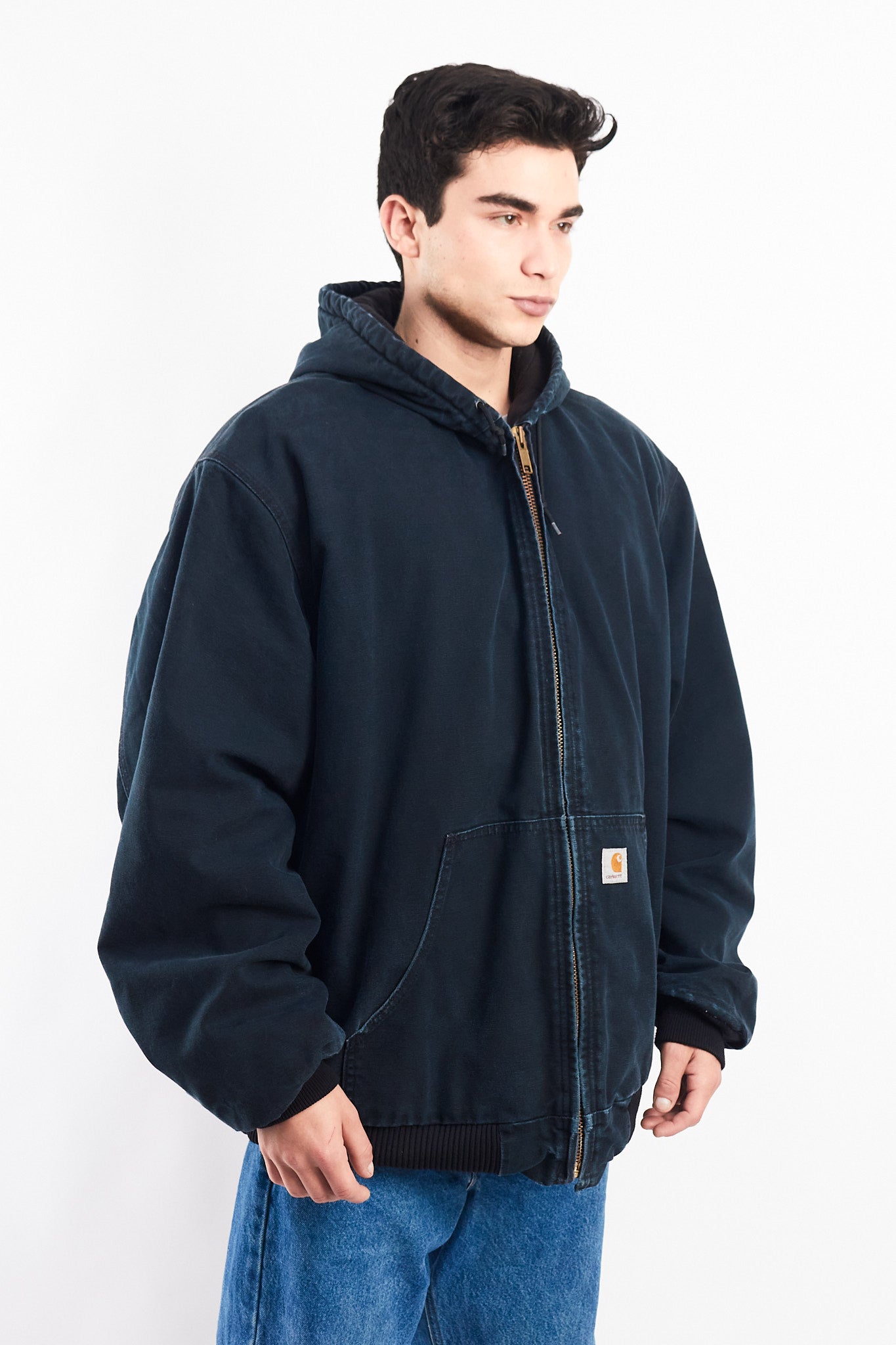 Vintage Carhartt J140 Faded Black Duck Active Jacket (XL/XXL)