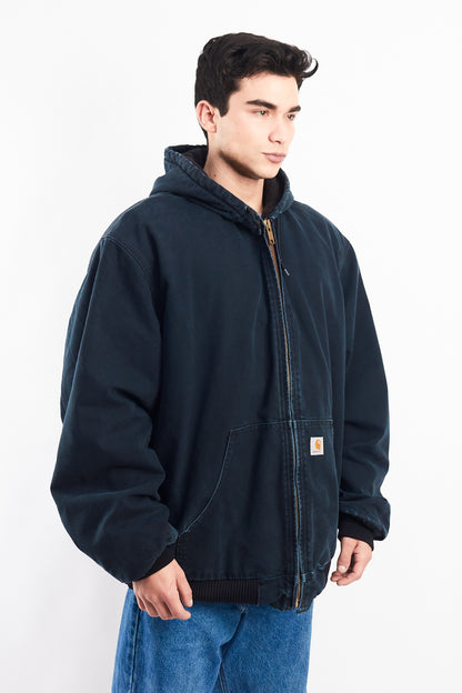 Vintage Carhartt J140 Faded Black Duck Active Jacket (XL/XXL)