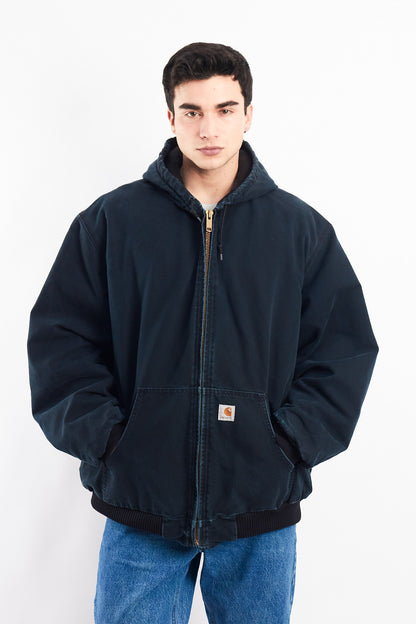 Vintage Carhartt J140 Faded Black Duck Active Jacket (XL/XXL)