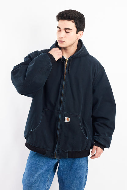 Vintage Carhartt J140 Faded Black Duck Active Jacket (XL/XXL)