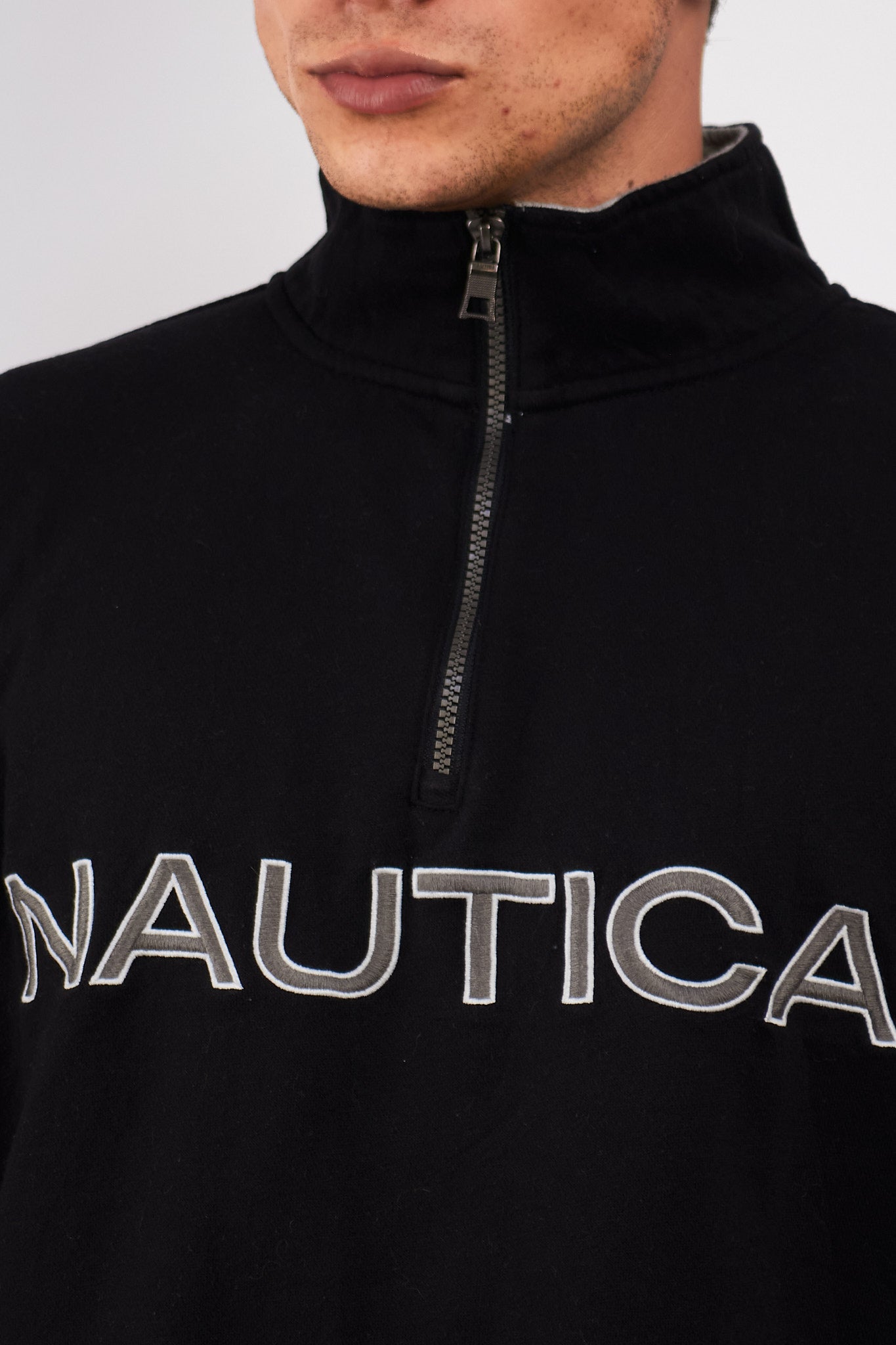 2000 Nautica Big Logo Quarter Zip (L)