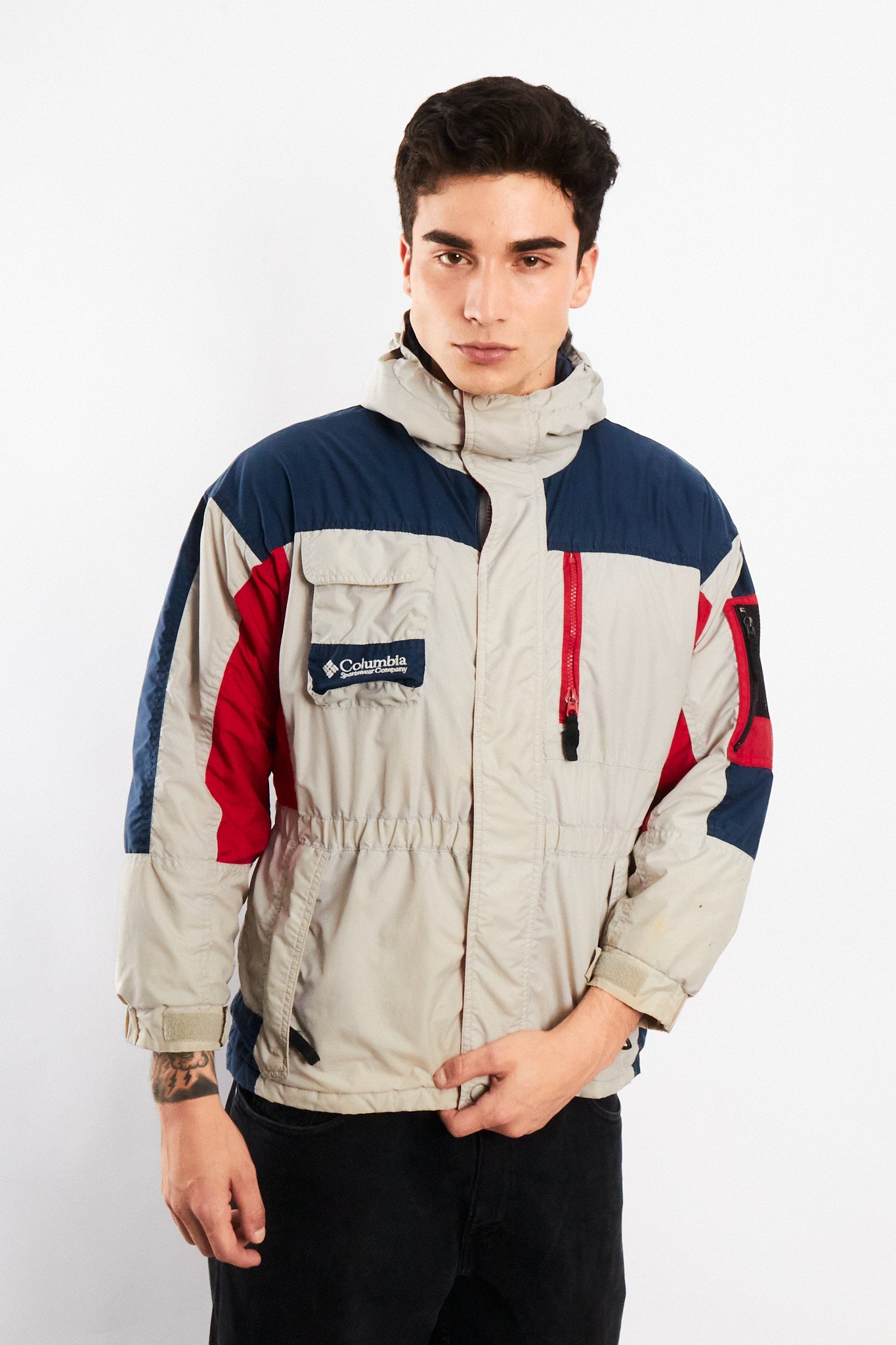 2000 Vintage Columbia Colorblock Padded Jacket (S/M)