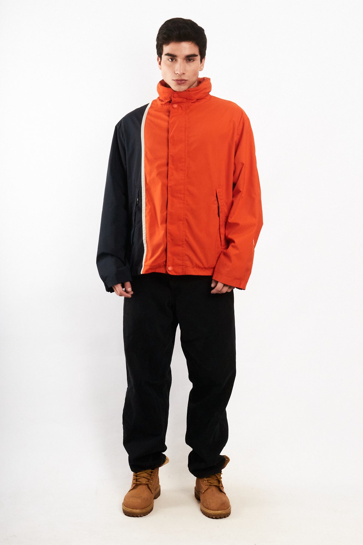 2000 Vintage Nautica Impermeable Colorblock NS-83 Reversible Jacket (L/XL)