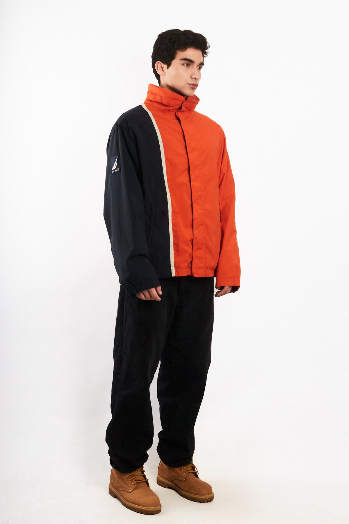 2000 Vintage Nautica Impermeable Colorblock NS-83 Reversible Jacket (L/XL)