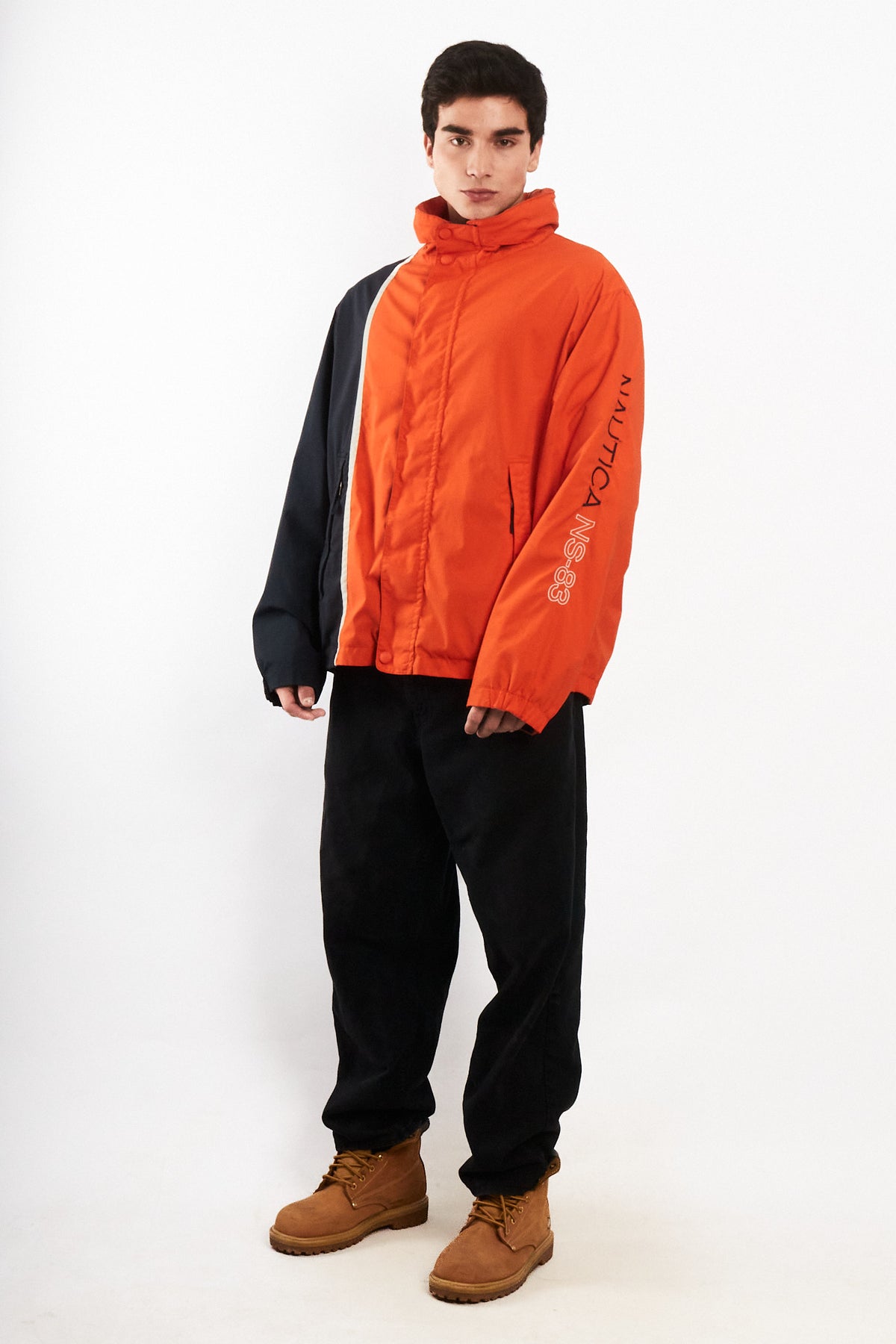 2000 Vintage Nautica Impermeable Colorblock NS-83 Reversible Jacket (L/XL)