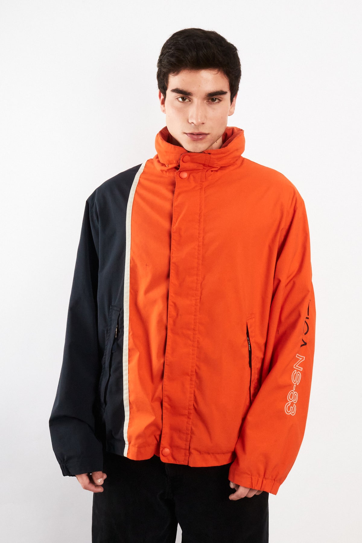 2000 Vintage Nautica Impermeable Colorblock NS-83 Reversible Jacket (L/XL)