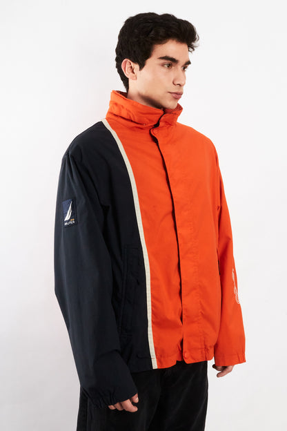 2000 Vintage Nautica Impermeable Colorblock NS-83 Reversible Jacket (L/XL)