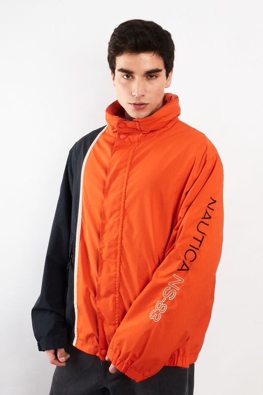 2000 Vintage Nautica Impermeable Colorblock NS-83 Reversible Jacket (L/XL)