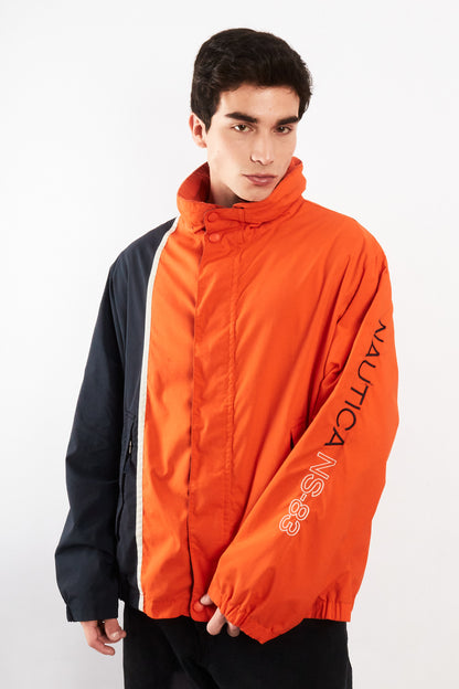 2000 Vintage Nautica Impermeable Colorblock NS-83 Reversible Jacket (L/XL)