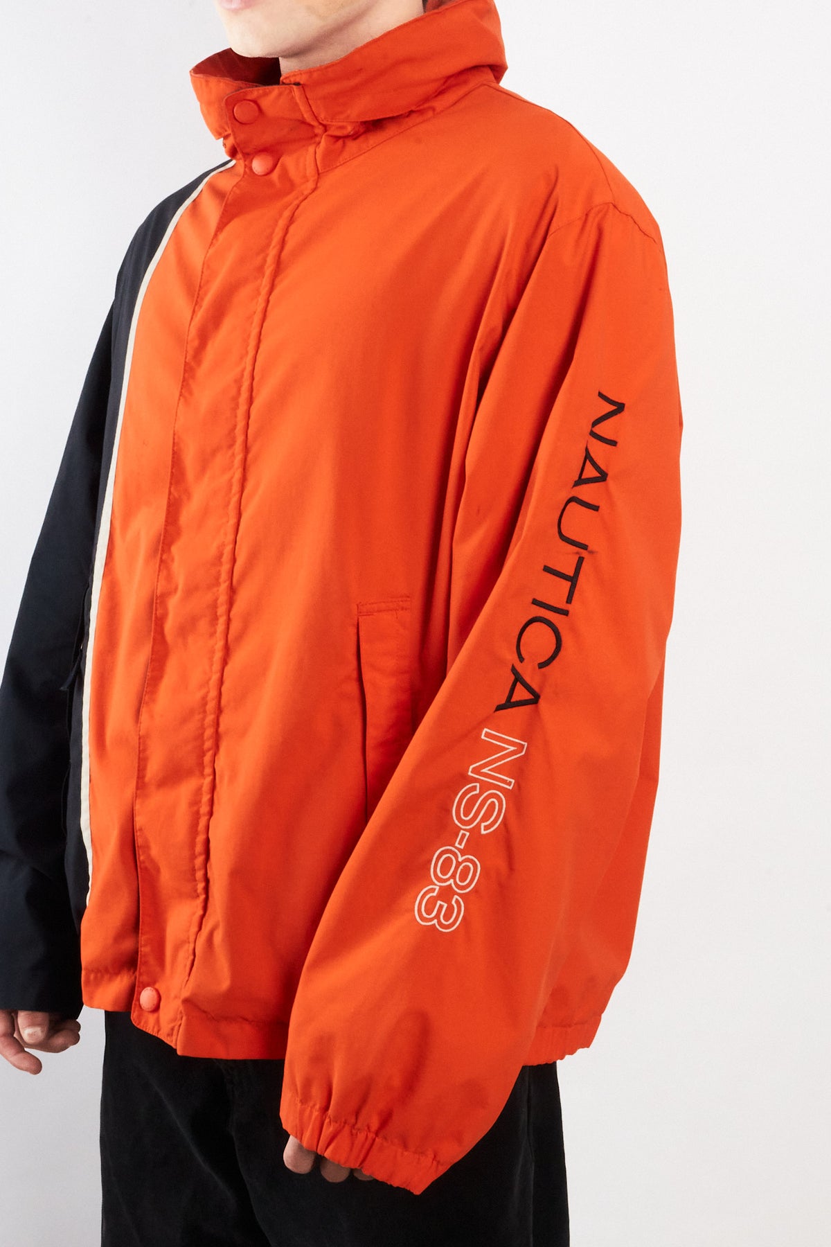 2000 Vintage Nautica Impermeable Colorblock NS-83 Reversible Jacket (L/XL)