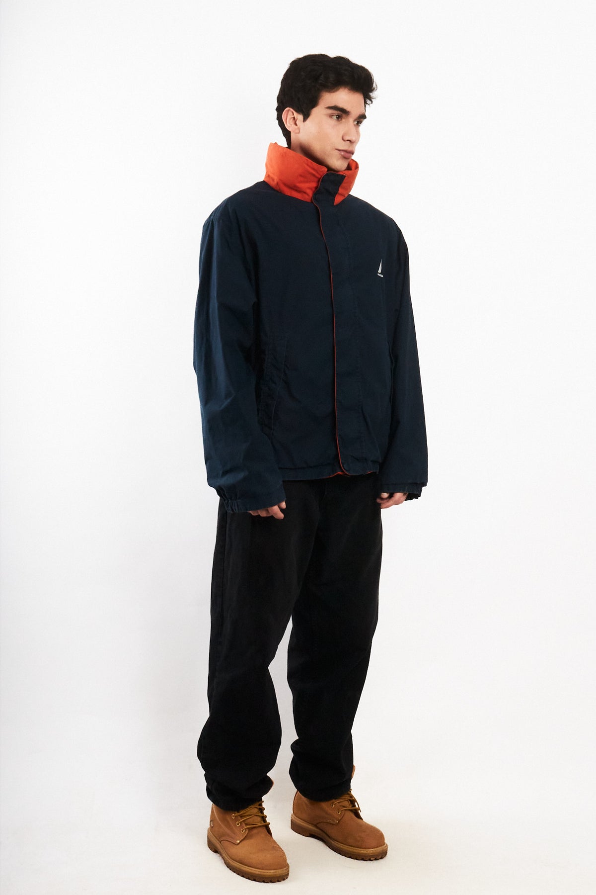 2000 Vintage Nautica Impermeable Colorblock NS-83 Reversible Jacket (L/XL)
