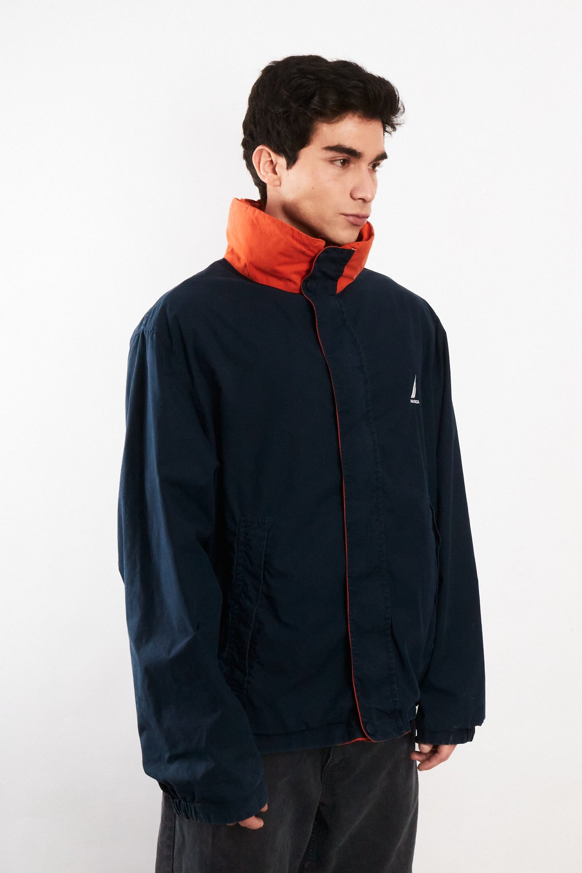 2000 Vintage Nautica Impermeable Colorblock NS-83 Reversible Jacket (L/XL)