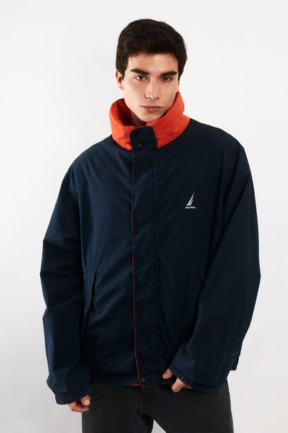 2000 Vintage Nautica Impermeable Colorblock NS-83 Reversible Jacket (L/XL)