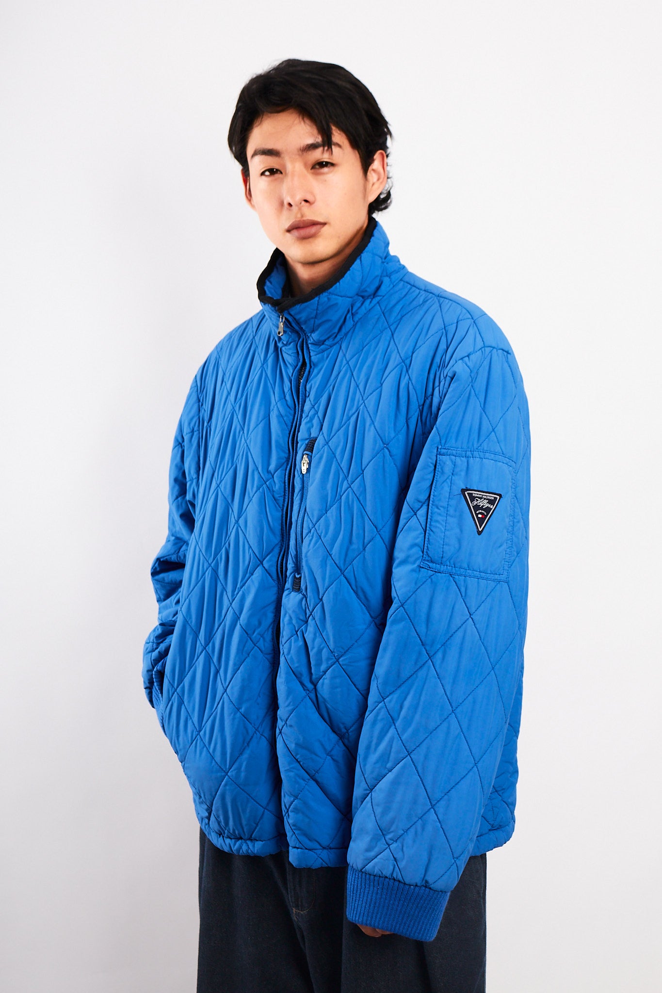 2000 Vintage Tommy Hilfiger Royal Blue Puffer Jacket(L/XL)