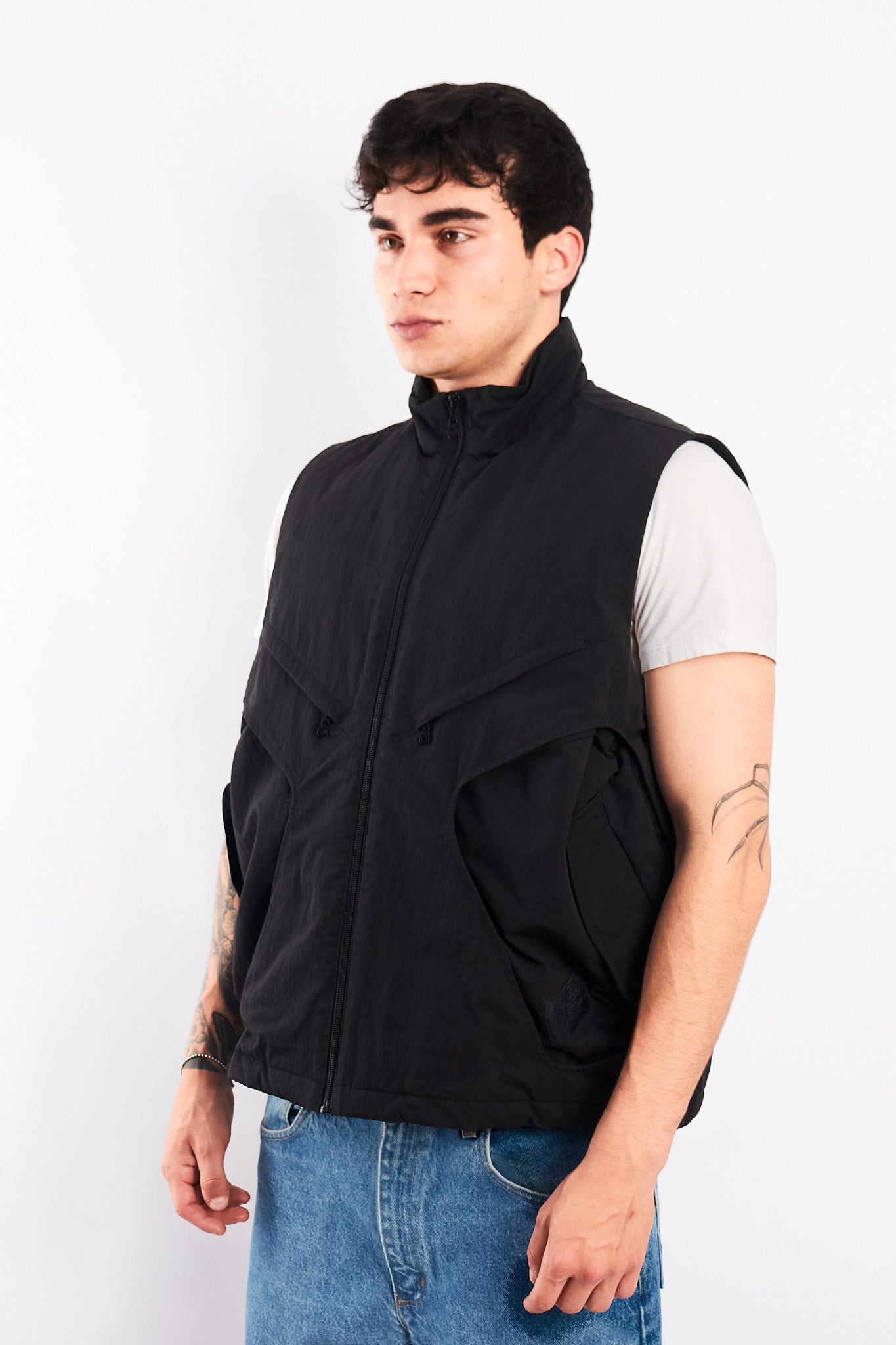 2023 Adidas Black Puffer Vest (M)