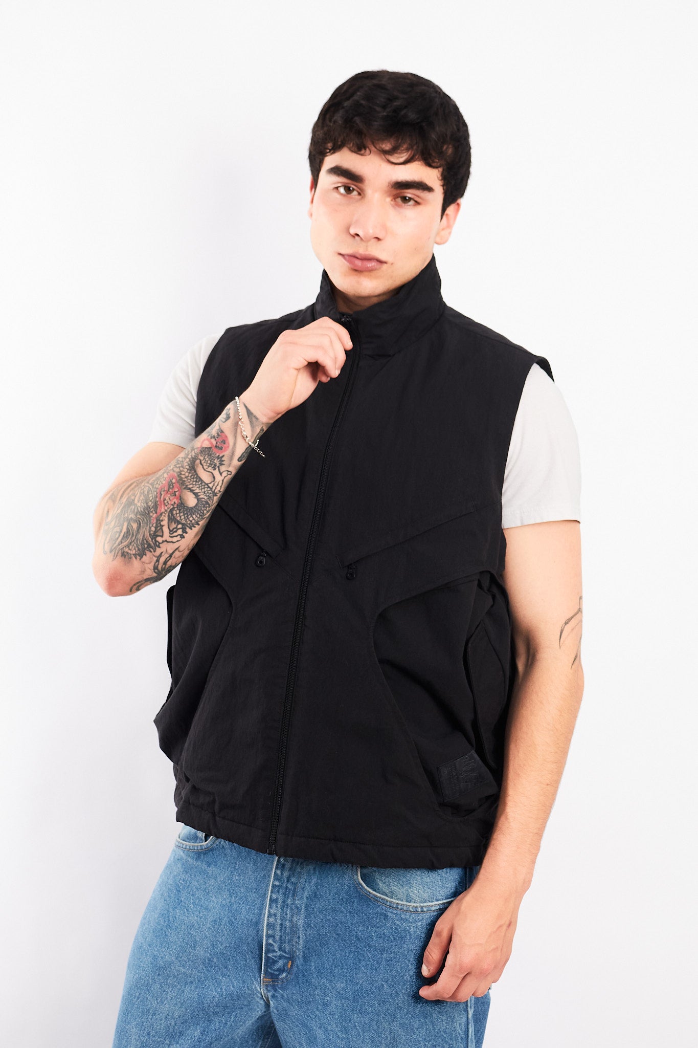 2023 Adidas Black Puffer Vest (M)