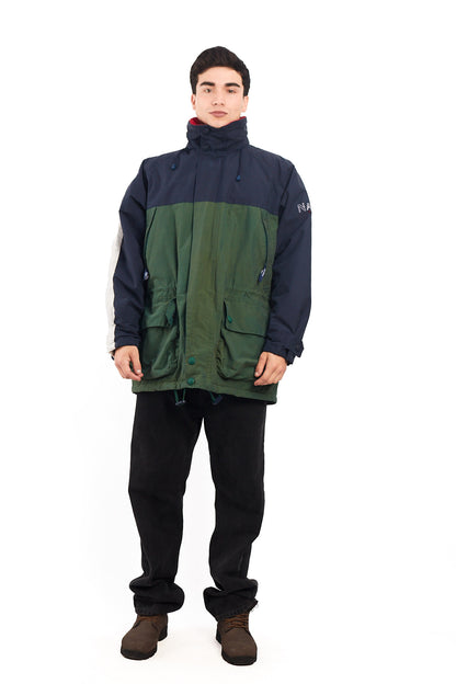 1990 Vintage Nautica Navigation Cargo Parka Jacket (L/XL)