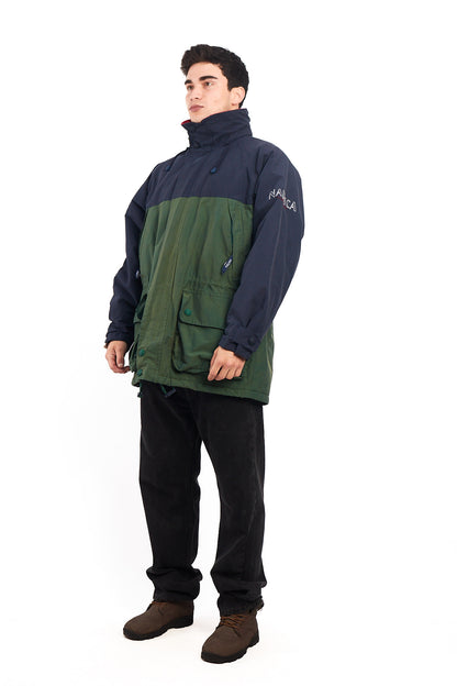 1990 Vintage Nautica Navigation Cargo Parka Jacket (L/XL)