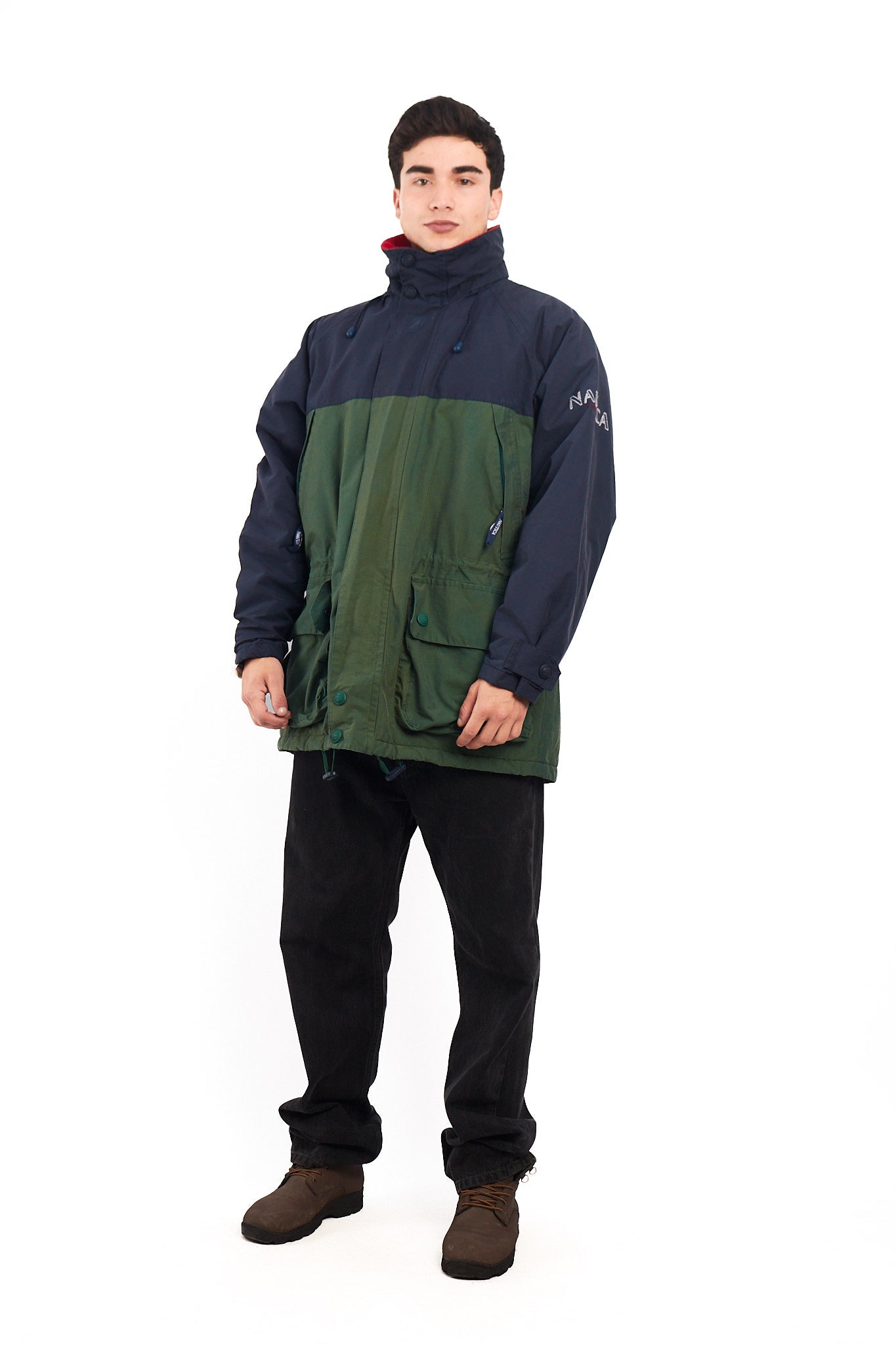 1990 Vintage Nautica Navigation Cargo Parka Jacket (L/XL)