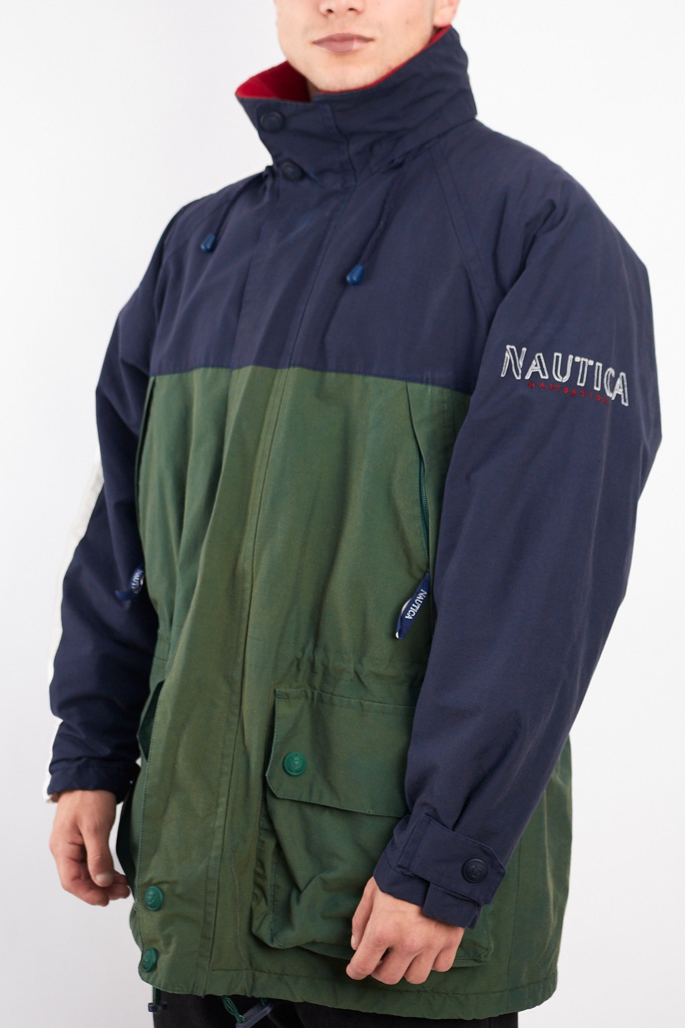 1990 Vintage Nautica Navigation Cargo Parka Jacket (L/XL)