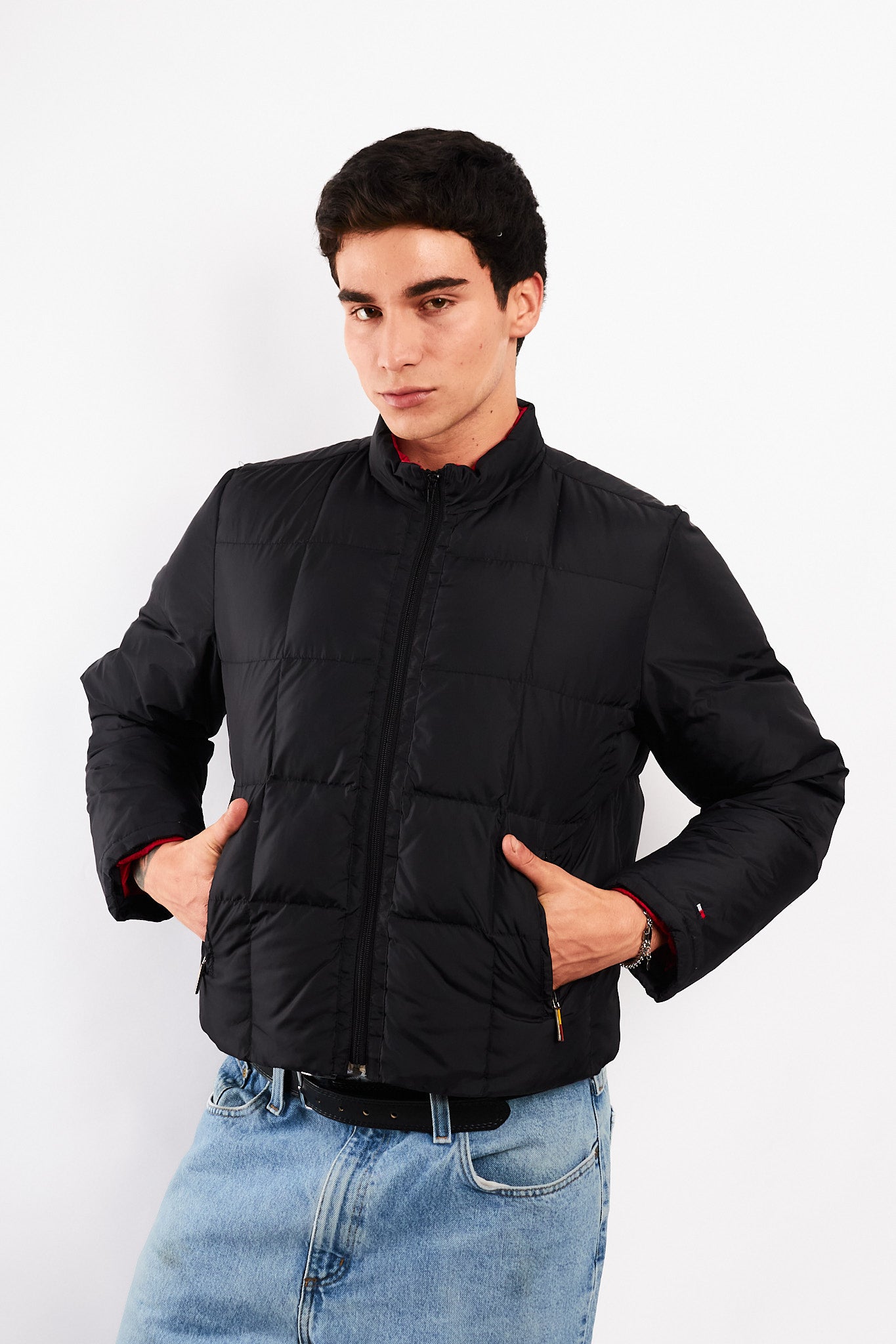2000s Vintage Tommy Jeans Boxy Down Puffer Jacket (S/M)