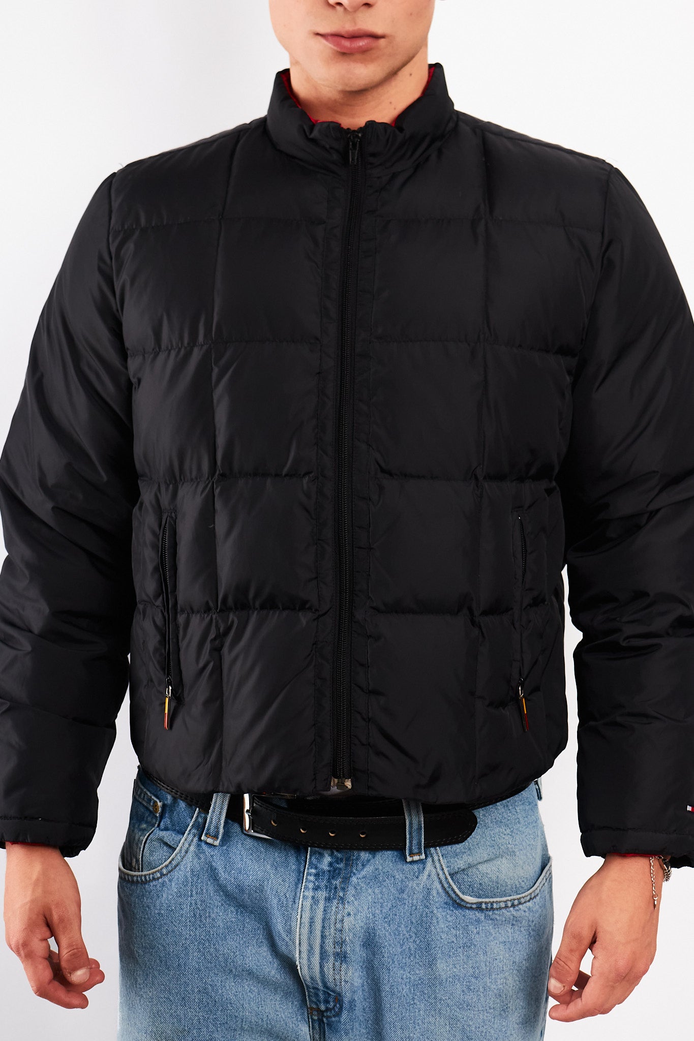 2000s Vintage Tommy Jeans Boxy Down Puffer Jacket (S/M)