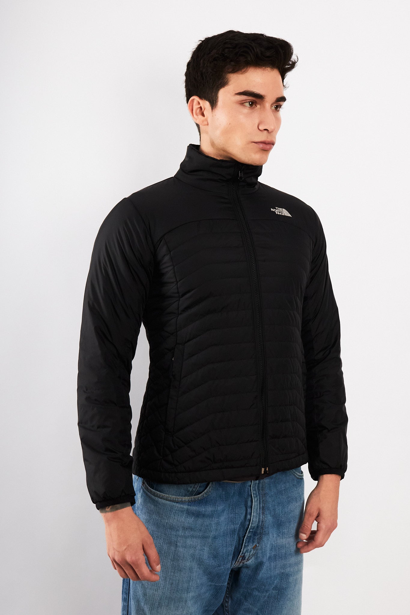 2000 Vintage The North Face Black Down Puffer Jacket (S/M)