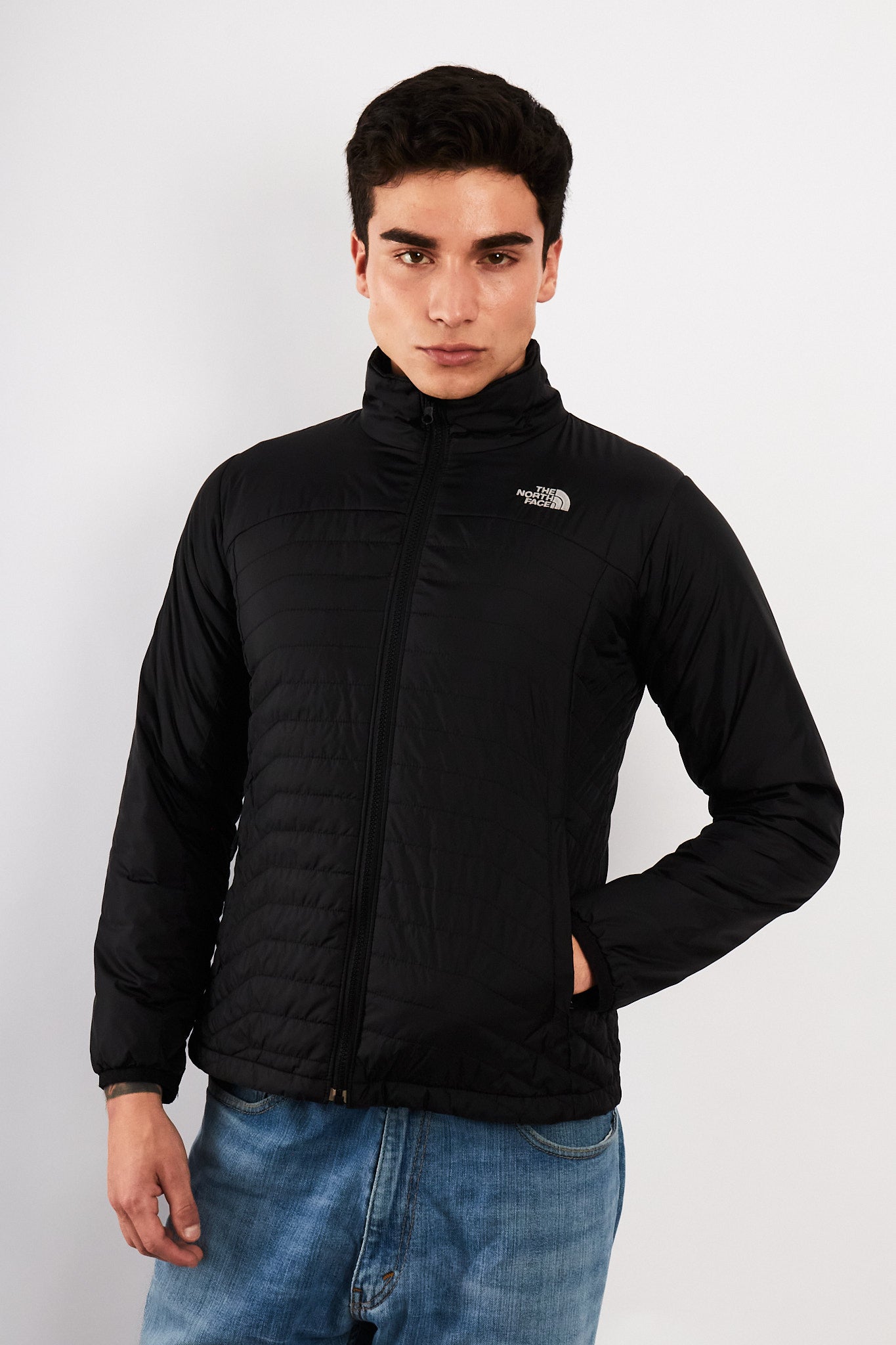 2000 Vintage The North Face Black Down Puffer Jacket (S/M)